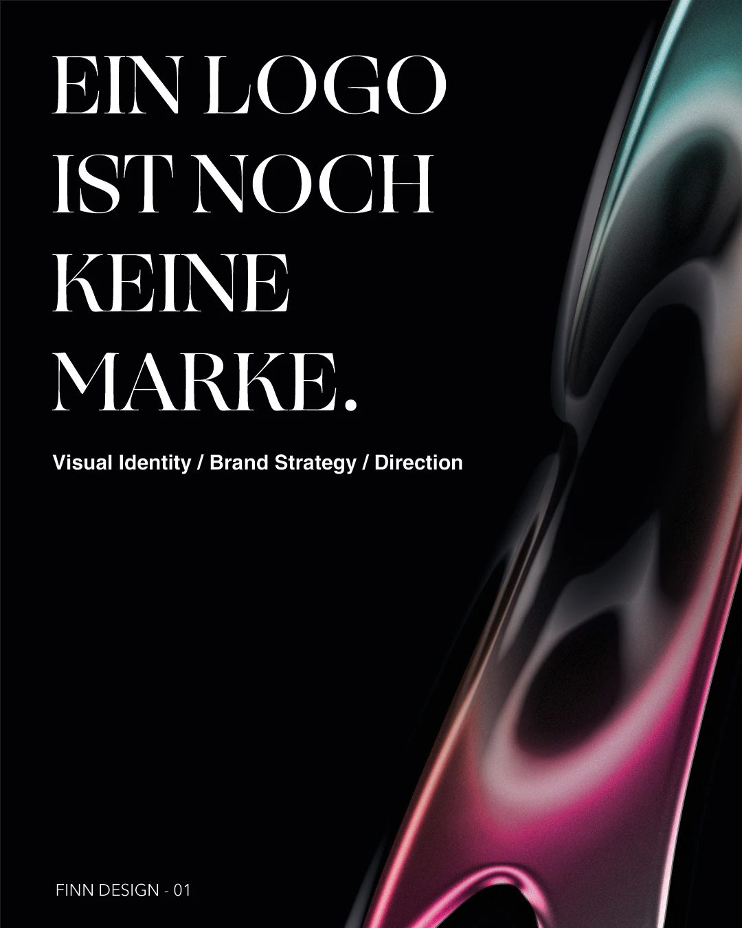 Brand statement poster, dark liquefy series