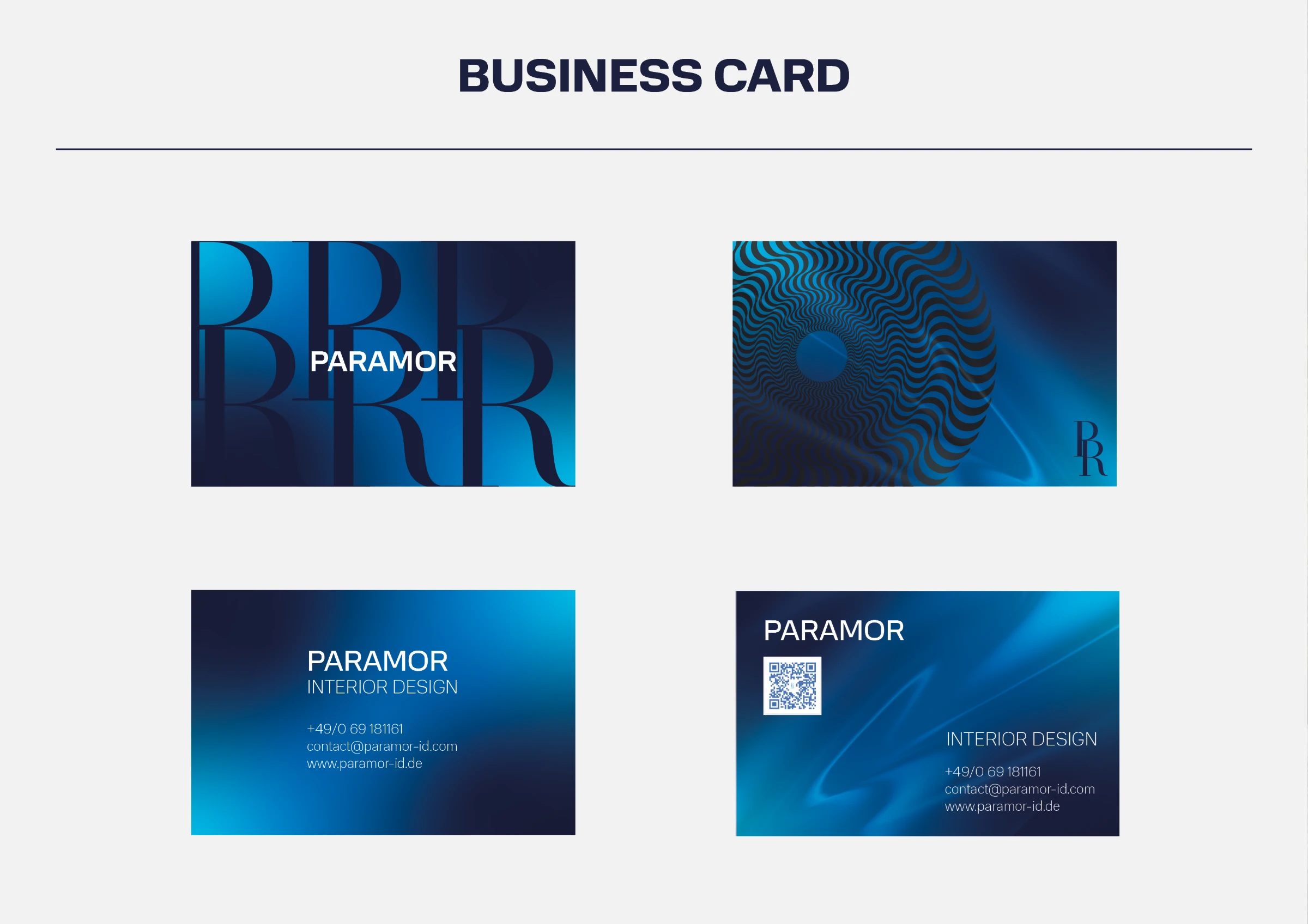 PARAMOR business cards