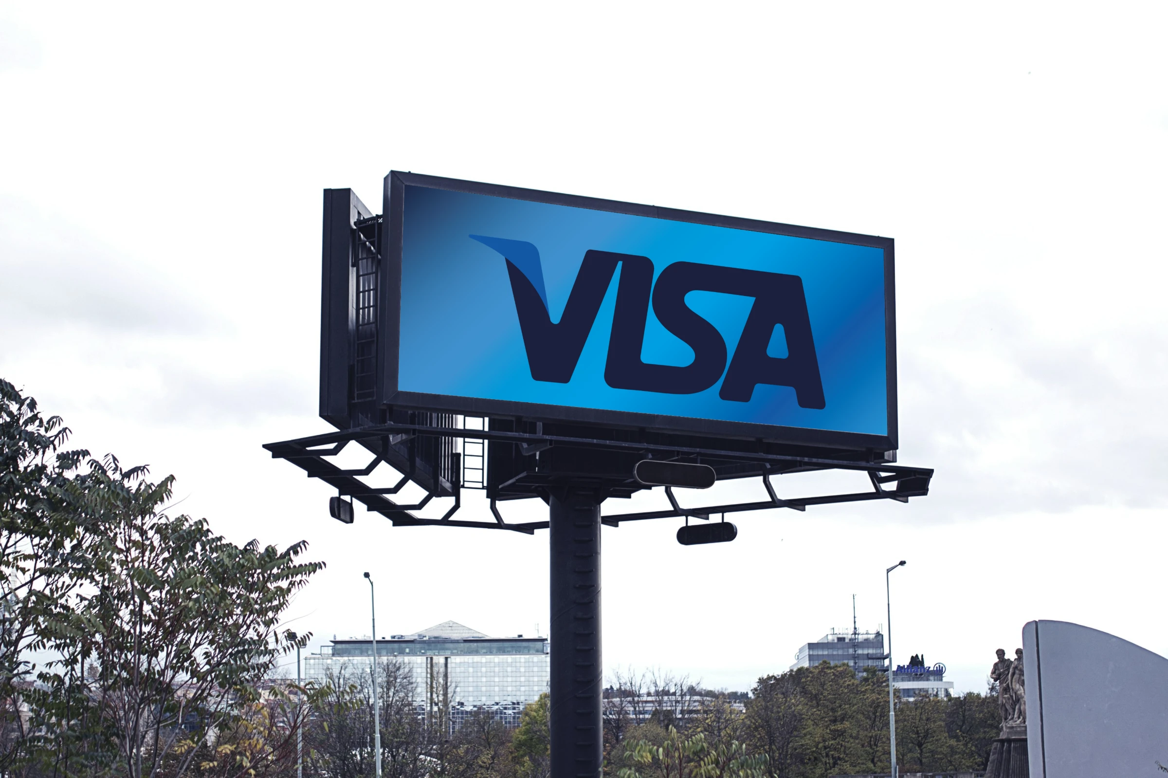 VISA redesign on a billboard